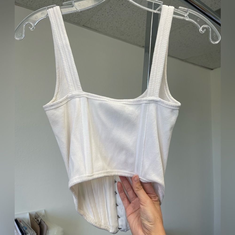 DION LEE BONED CORSET TANK TOP Sz XS - Picture 10 of 13